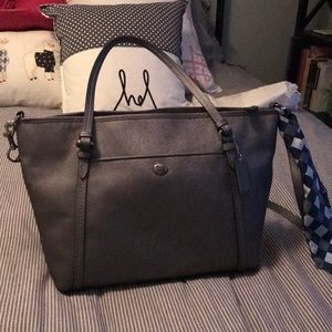 Grey Peyton Coach Purse